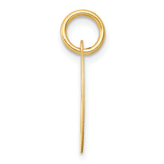 14K Small Fancy Script Initial O Charm
