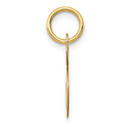 14K Small Fancy Script Initial S Charm