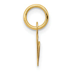 14K Small Fancy Script Initial V Charm