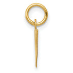 14K Small Fancy Script Initial W Charm