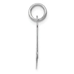 14K White Gold Small Fancy Script Letter A Initial Charm