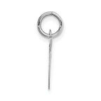 14K White Gold Small Fancy Script Initial G Charm