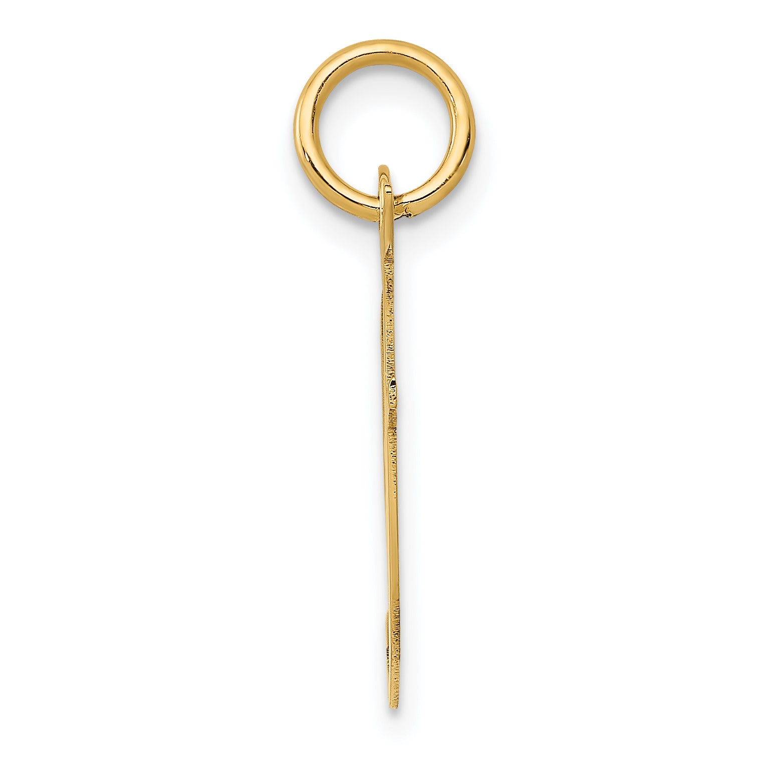 14K Medium Fancy Script Initial F Charm Secondary image