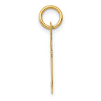 14K Medium Fancy Script Initial F Charm