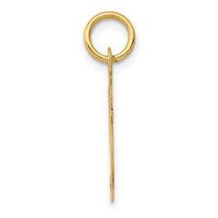 14K Medium Fancy Script Initial F Charm