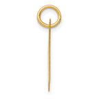 14K Medium Fancy Script Initial H Charm