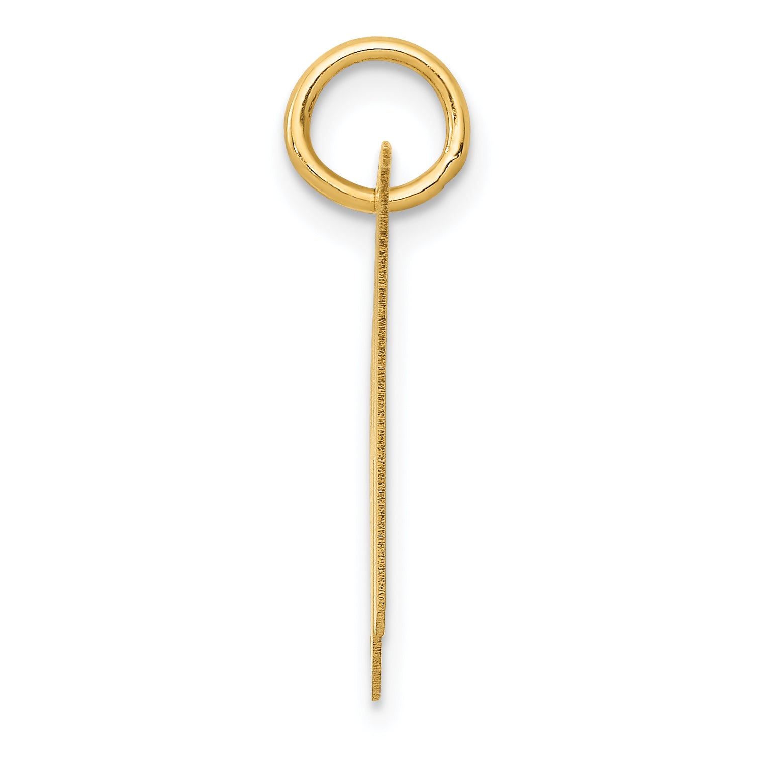14K Medium Fancy Script Initial H Charm