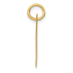 14K Medium Fancy Script Initial H Charm