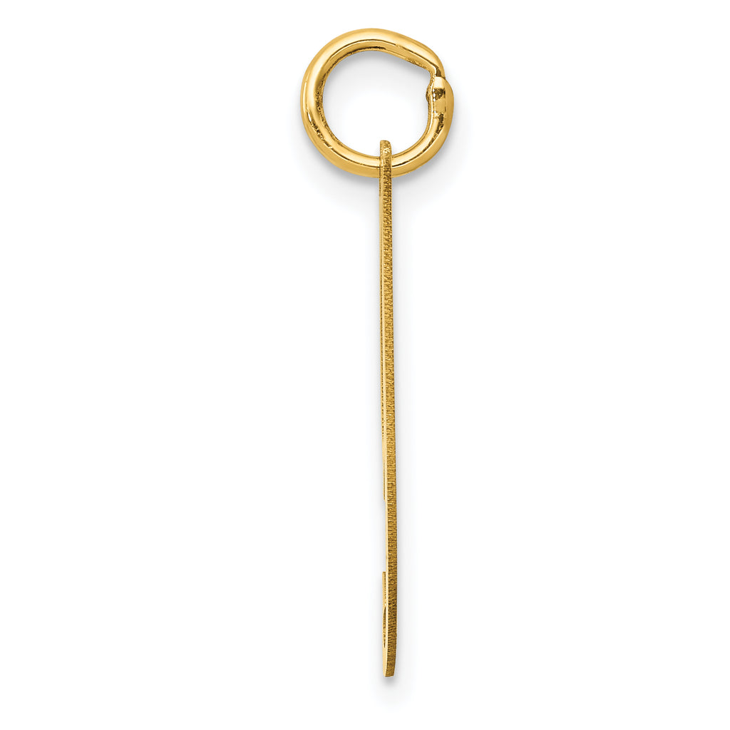 14K Medium Fancy Script Initial I Charm