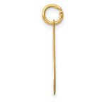 14K Medium Fancy Script Initial I Charm