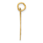 14K Medium Fancy Script Initial M Charm