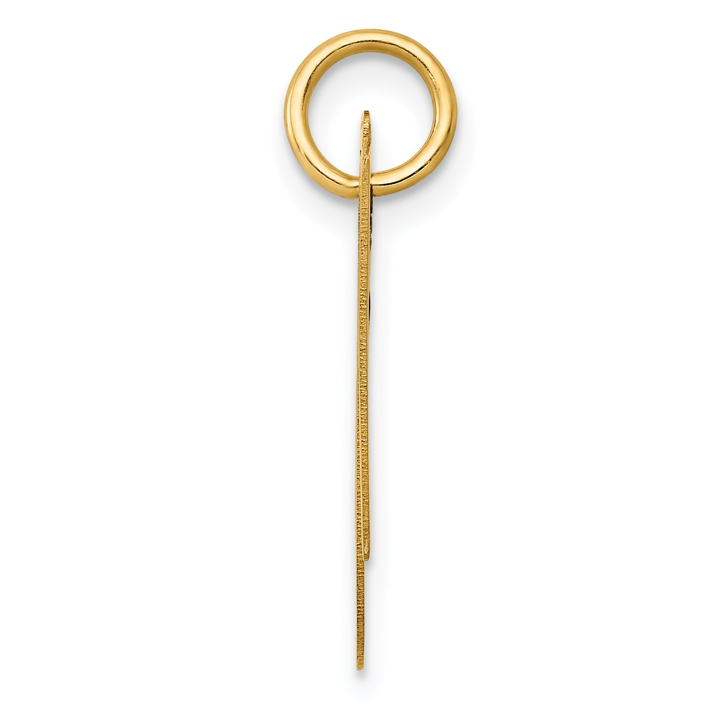 14K Medium Fancy Script Initial N Charm Secondary image