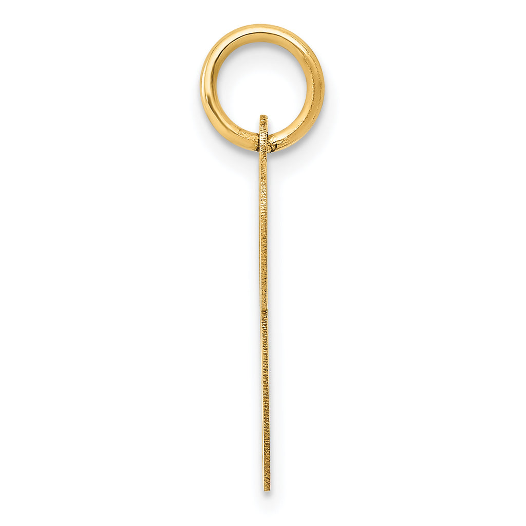 14K Medium Fancy Script Initial P Charm