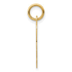 14K Medium Fancy Script Initial R Charm