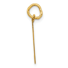 14K Medium Fancy Script Initial T Charm