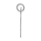 14K White Gold Medium Fancy Script Initial M Char