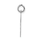 14K White Gold Medium Fancy Script Initial P Char