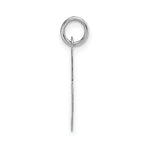 14K White Gold Medium Fancy Script Initial R Char