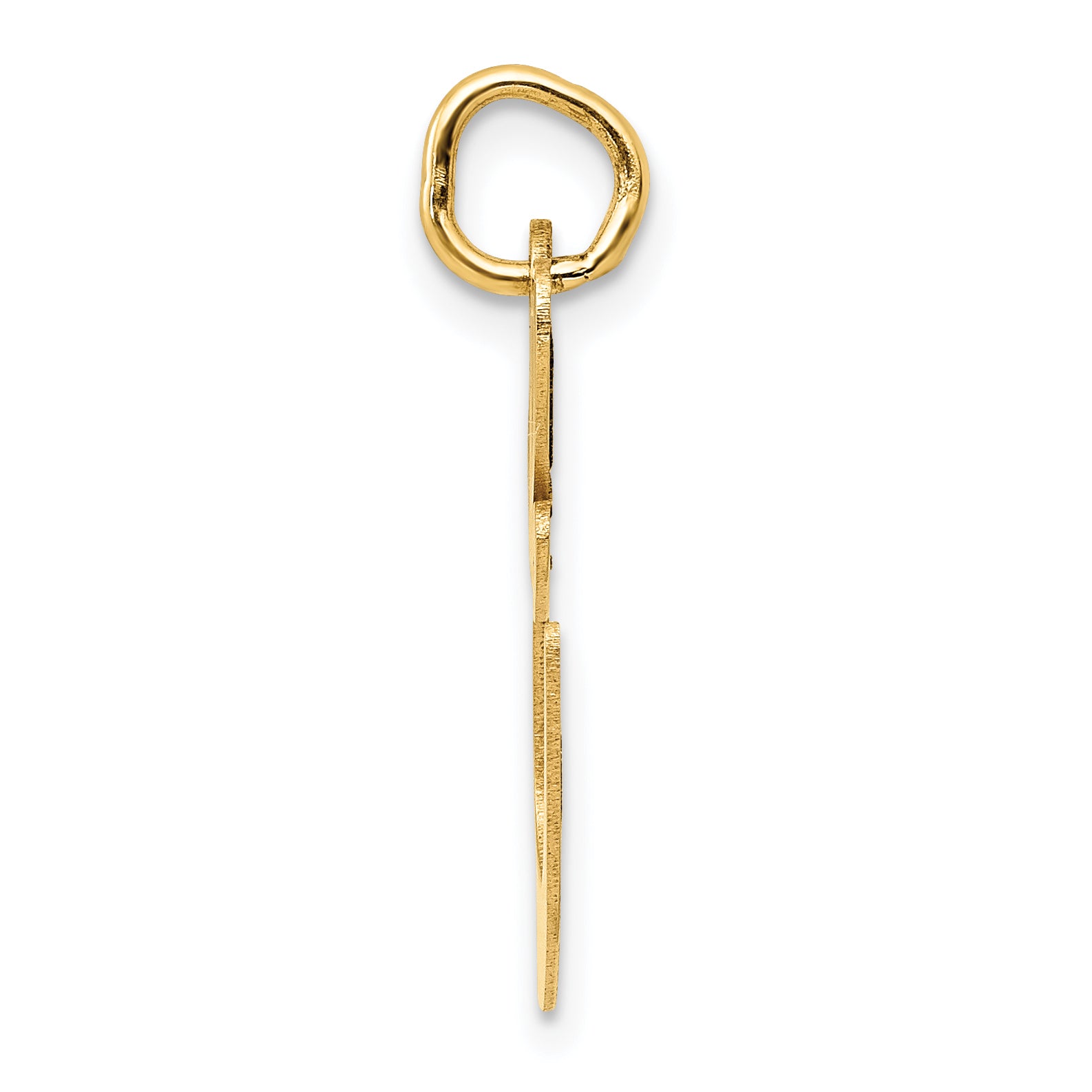 14K Large Fancy Script Initial E Charm