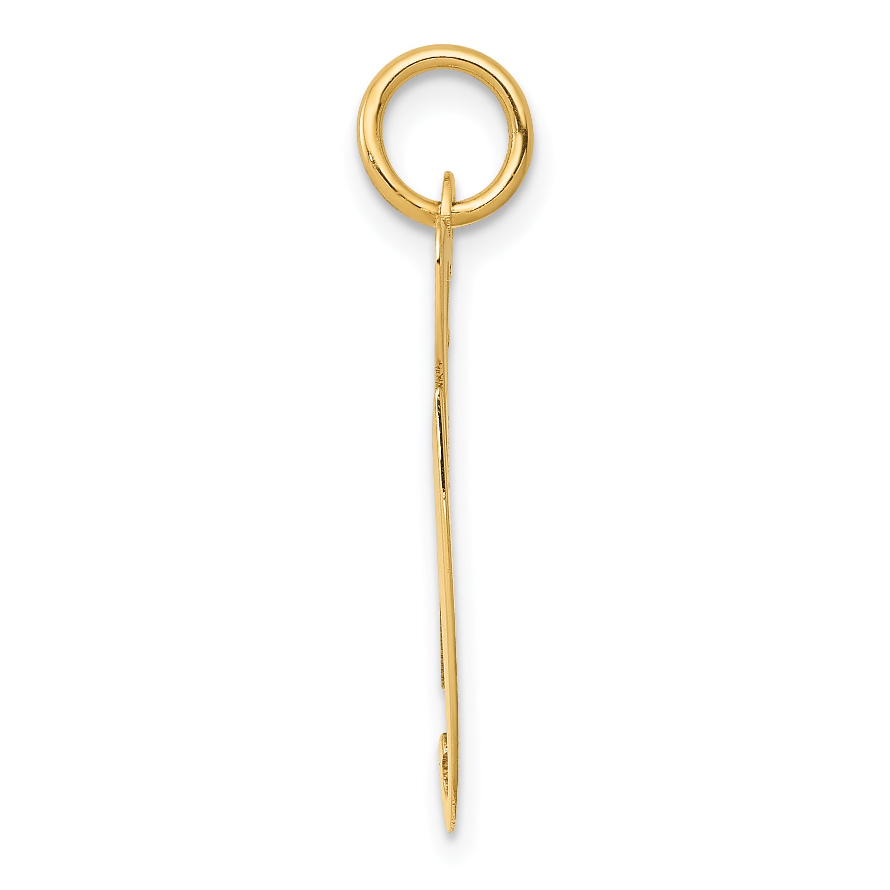 14K Large Fancy Script Initial G Charm Secondary image