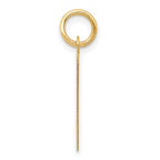 14K Large Fancy Script Initial H Charm