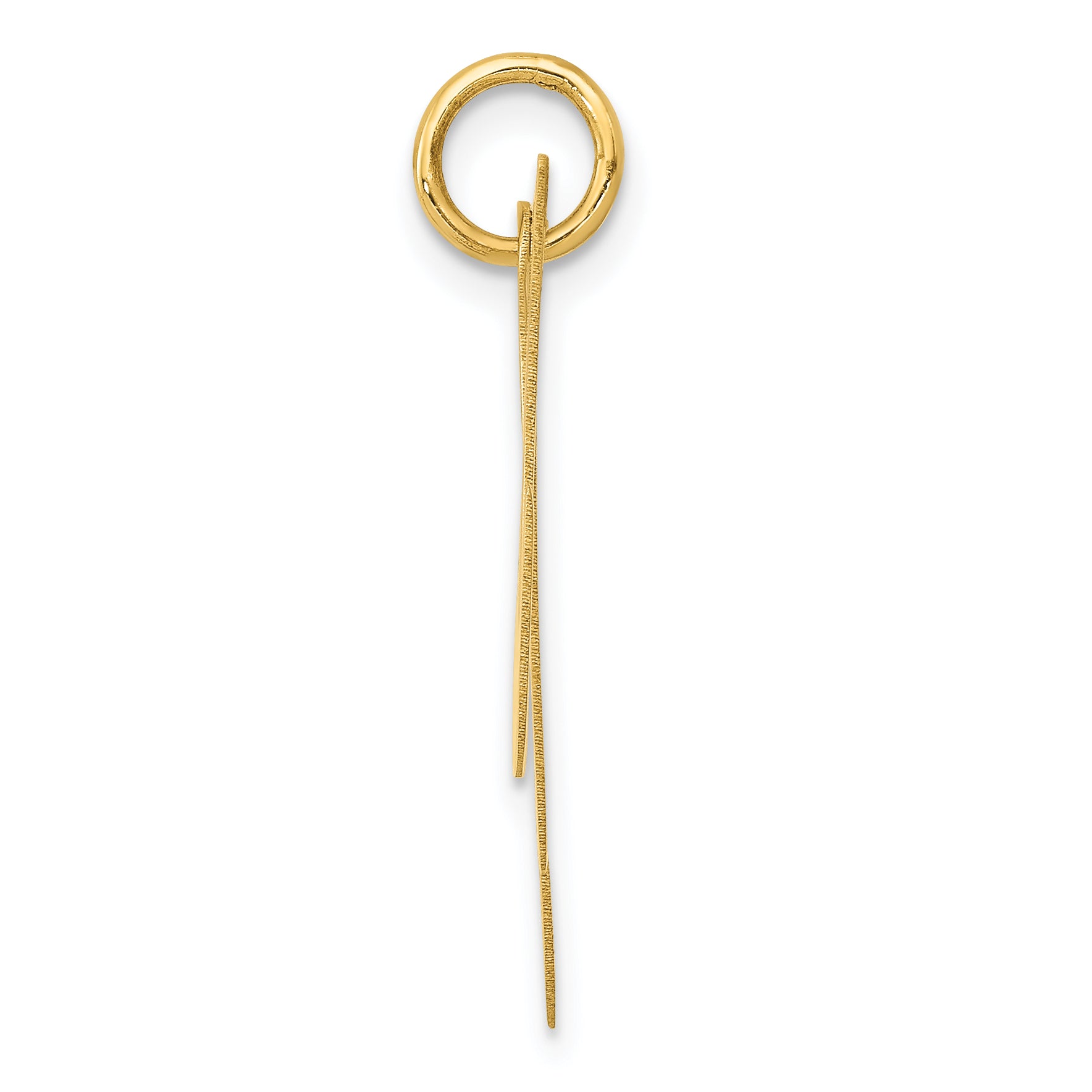 14K Large Fancy Script Initial M Charm Secondary image
