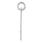 14K White Gold Large Fancy Script Letter A Initial Charm