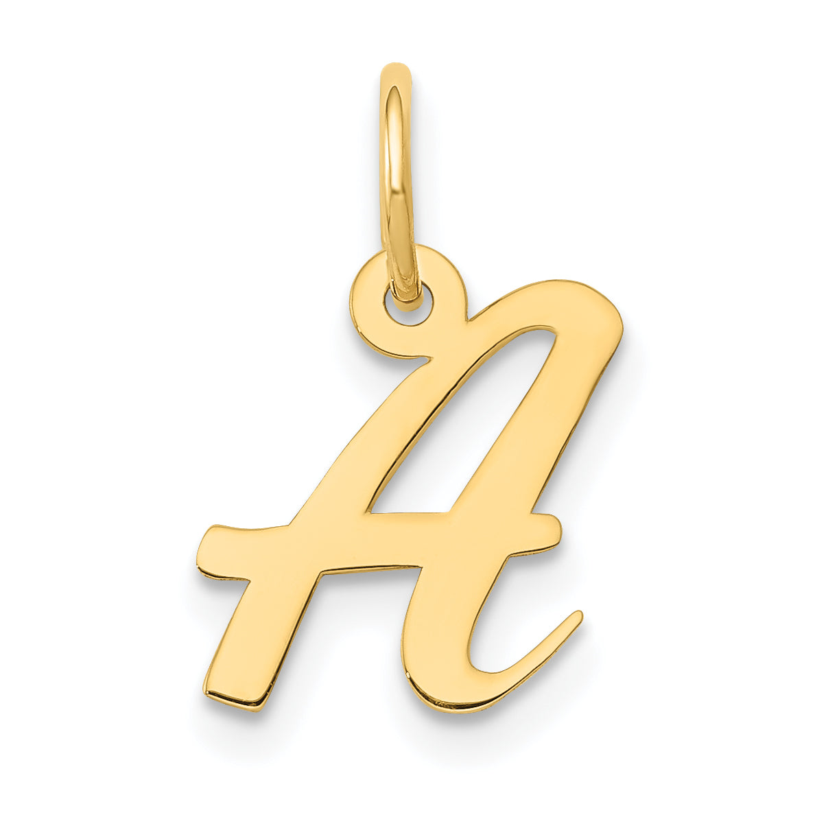 14k Small Script Letter A Initial Charm Main image