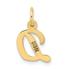 14K Small Script Letter D Initial Charm
