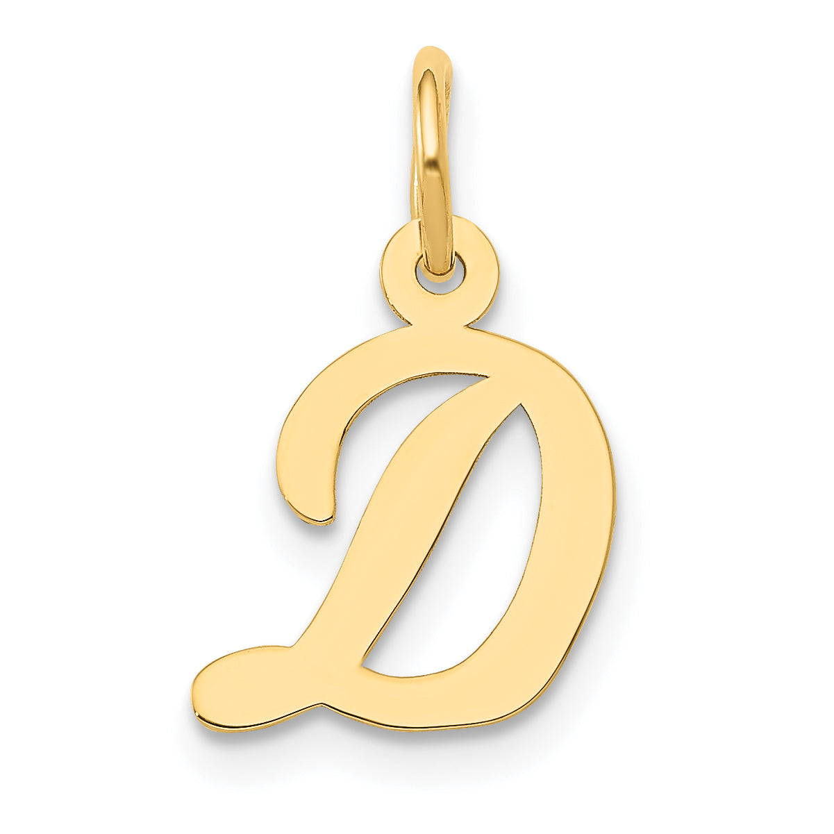 14k Small Script Letter D Initial Charm Main image
