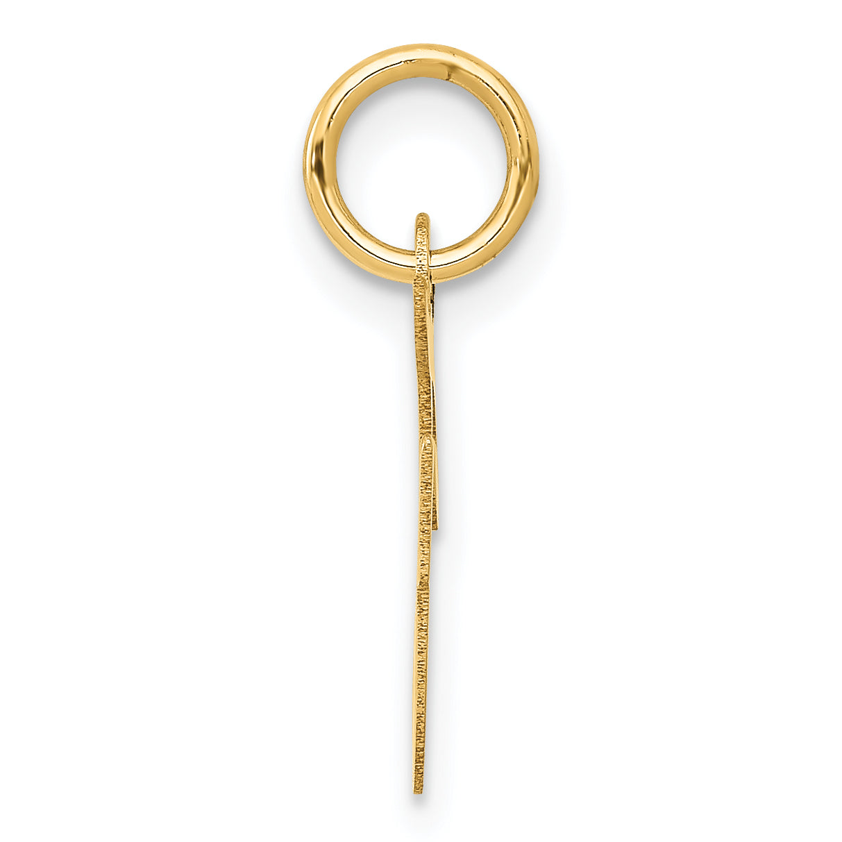 14K Small Script Initial F Charm Secondary image