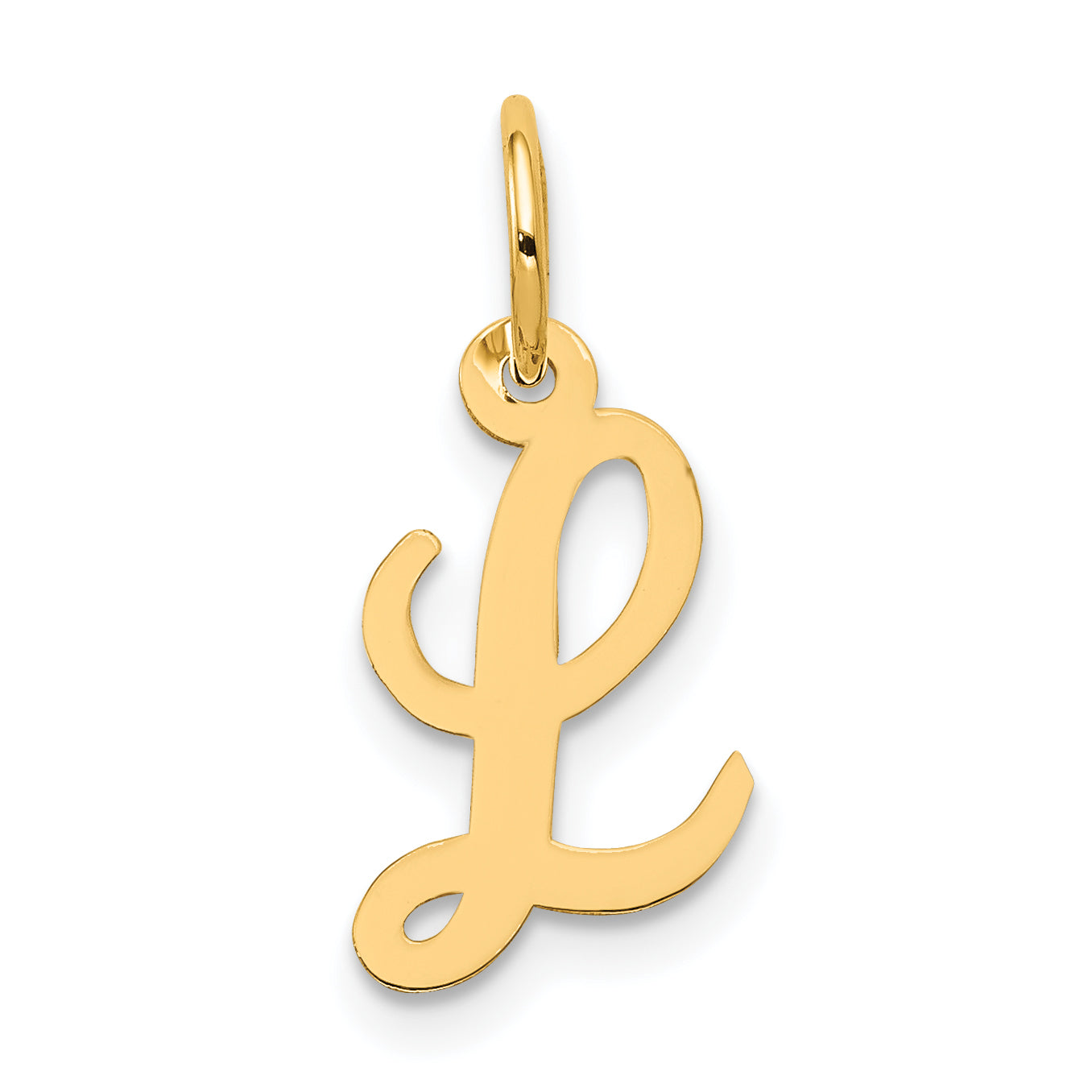 14k Small Script Letter L Initial Charm Main image