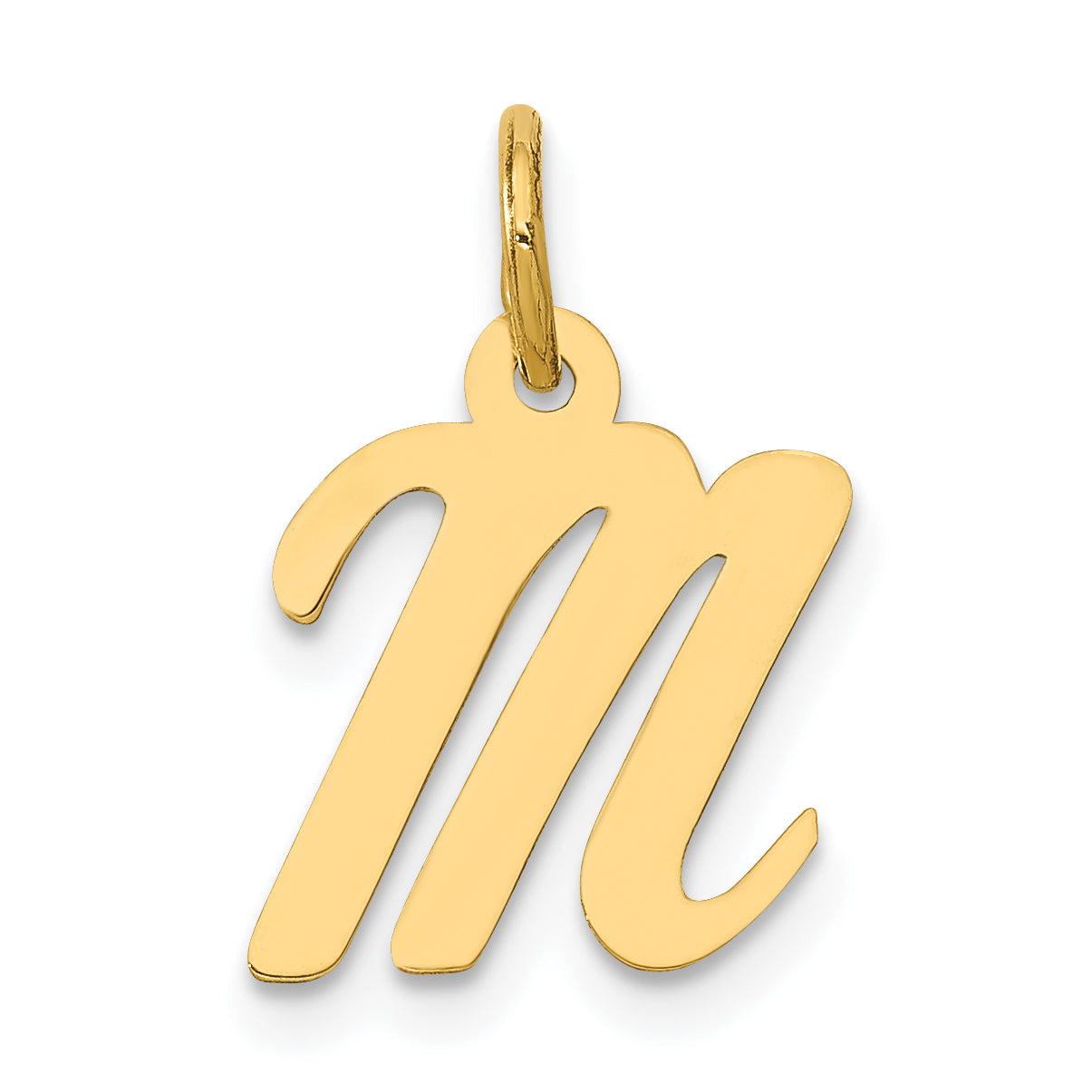14k Small Script Letter M Initial Charm Main image