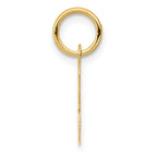 14K Small Script Initial R Charm
