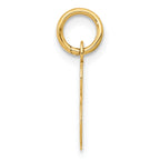 14K Small Script Initial S Charm