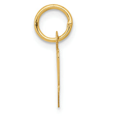 14K Small Script Initial W Charm