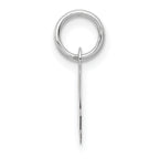 14K White Gold Small Script Letter A Initial Charm