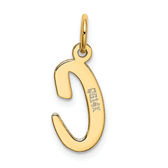 14K Medium Script Letter C Initial Charm