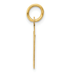 14K Medium Script Letter D Initial Charm