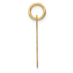 14K Medium Script Initial F Charm