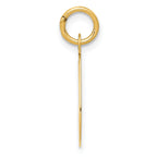 14K Medium Script Initial G Charm