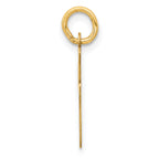 14K Medium Script Initial I Charm