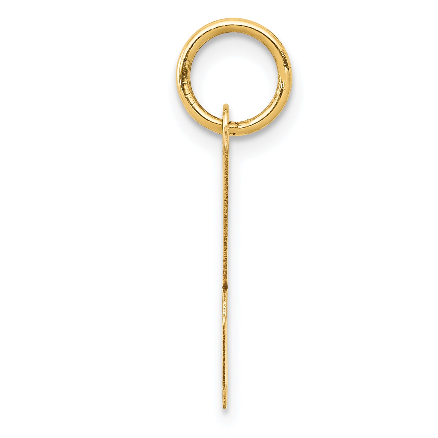 14K Medium Script Initial K Charm Secondary image