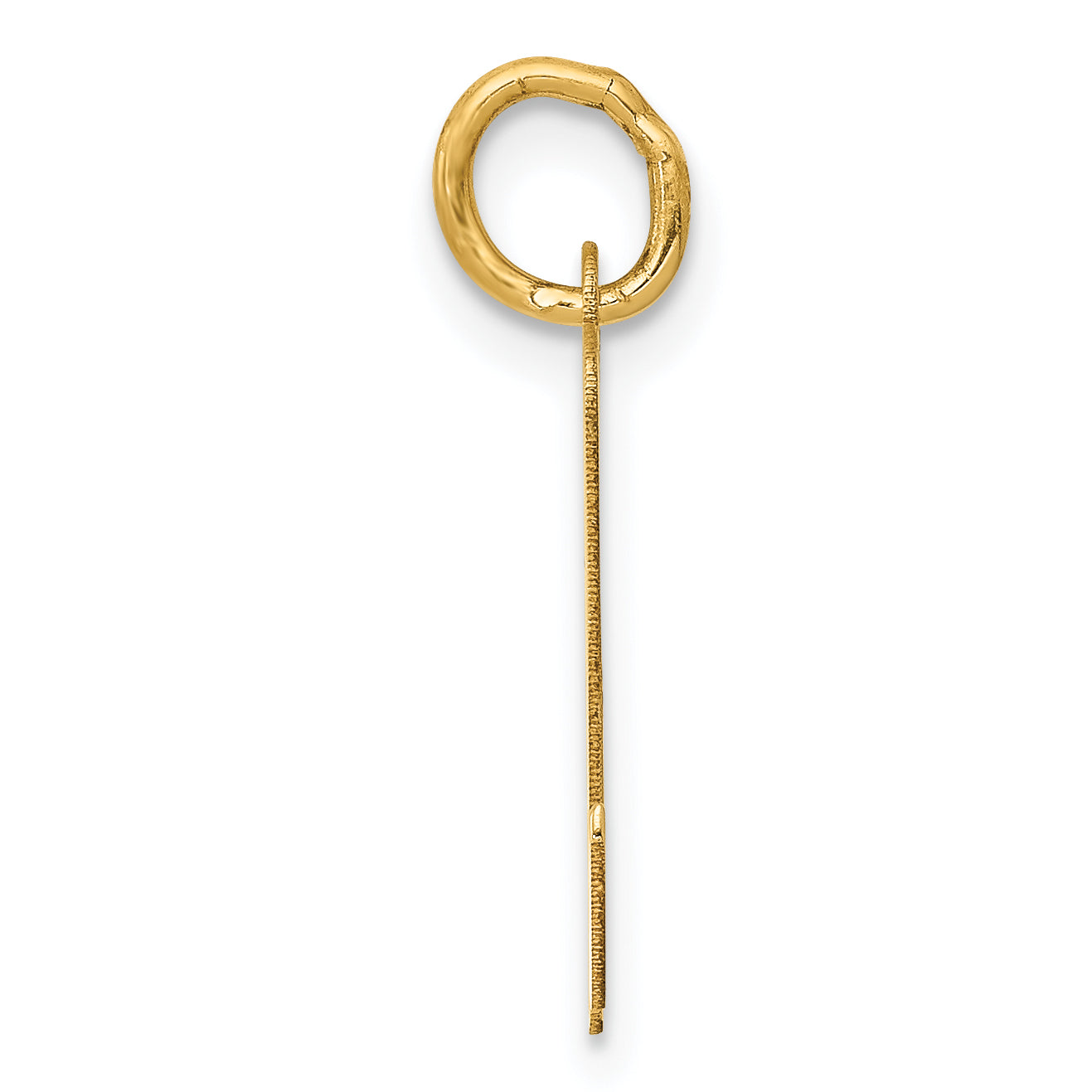 14K Medium Script Initial N Charm Secondary image
