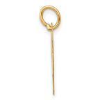 14K Medium Script Initial P Charm