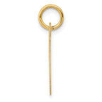 14K Medium Script Initial T Charm