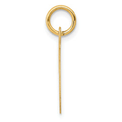 14K Medium Script Initial T Charm