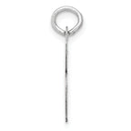 14K White Gold Medium Script Letter B Initial Charm