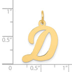 14K Large Script Letter D Initial Charm