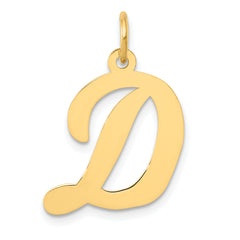 14k Large Script Letter D Initial Charm